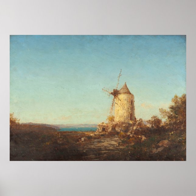 Moulin De Saint-Mitre, Près De Martigues Poster (Front)