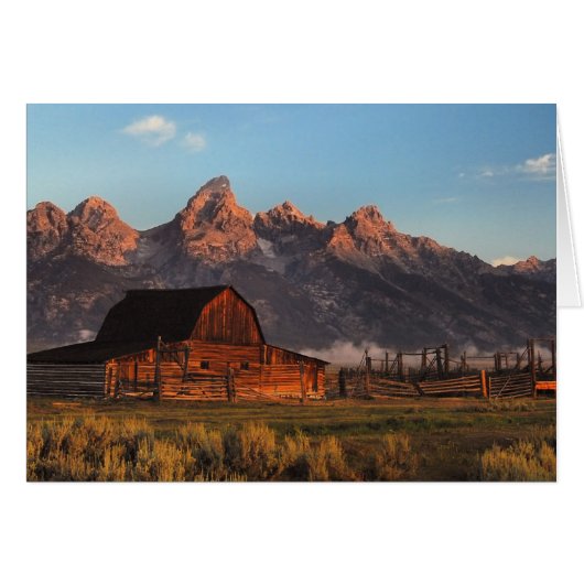 Moultan Barn Tetons Cards (Front Horizontal)