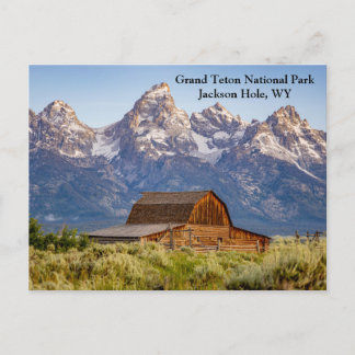 Moulton Barn in Grand Teton National Park Holiday Postcard