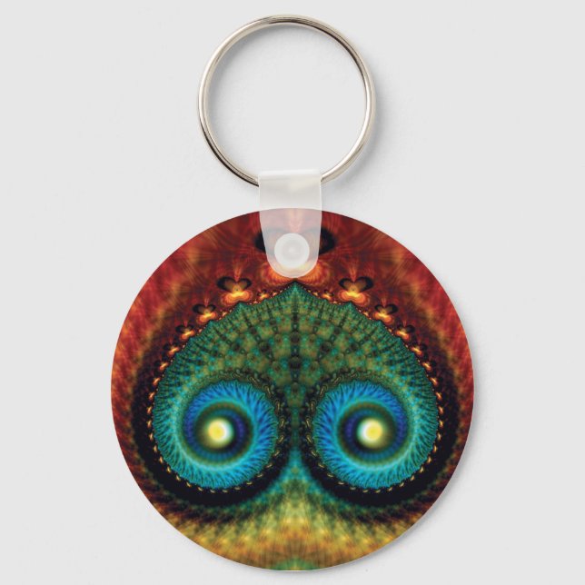 Mounds Fractal Keychain (Front)