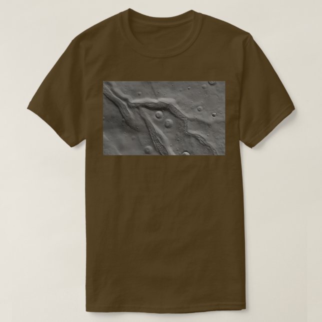 Mounds in Trough and Craters in Icaria Planum T-Shirt (Design Front)