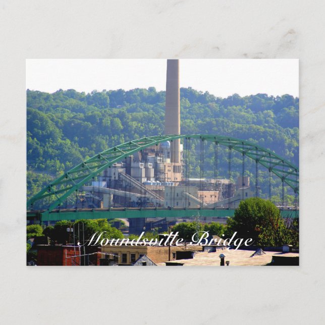 Moundsville Bridge Postcard (Front)