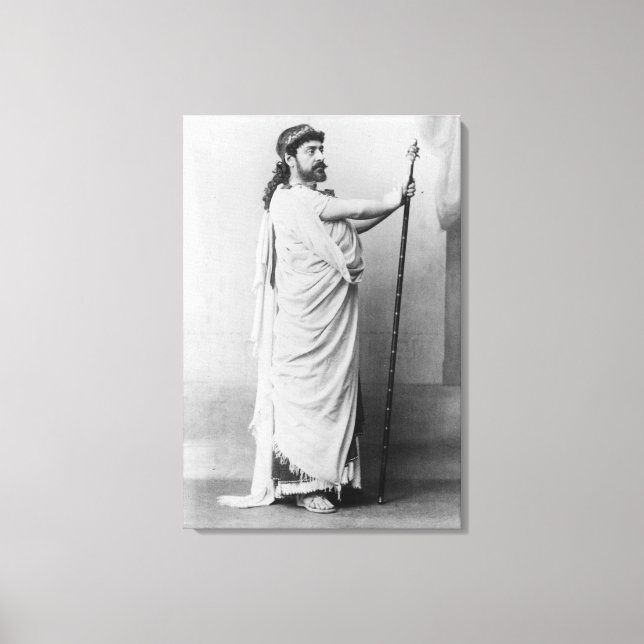 Mounet-Sully  as Oedipus in 'Oedipus Rex' Canvas Print (Front)