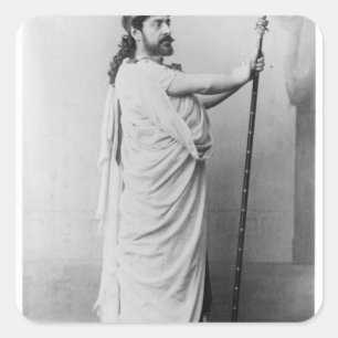 Mounet-Sully as Oedipus in 'Oedipus Rex' Square Sticker
