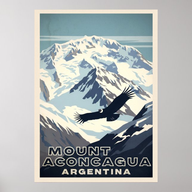 Mount Aconcagua Argentina V02 Poster (Front)