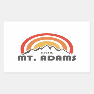 Mount Adams New Hampshire Rectangular Sticker