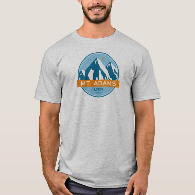 Mount Adams New Hampshire Stars Moon T-Shirt (Front)
