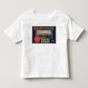 Mount Adams Pear Crate LabelYakima, WA Toddler T-shirt
