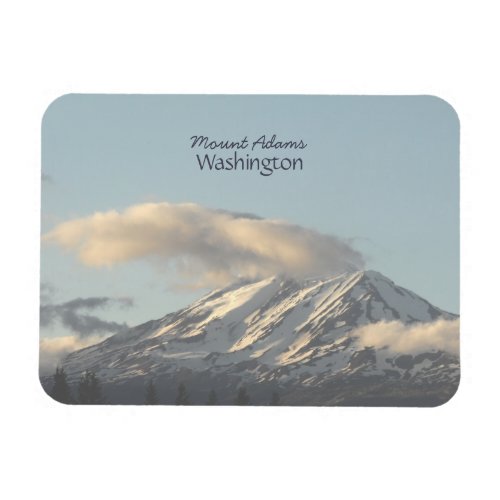 Mount Adams Washington Big Cloud Scenic Photo Magnet