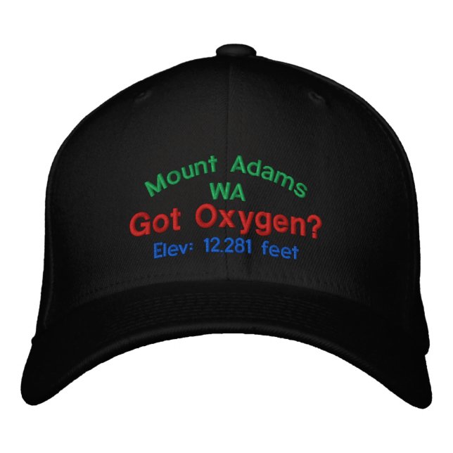 Mount Adams Washington Elevation Cap (Front)