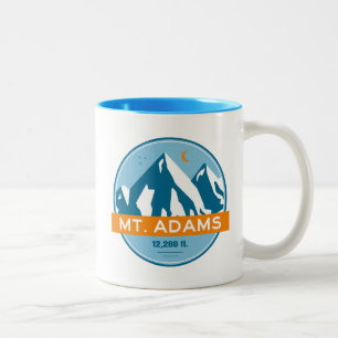 Mount Adams Washington Stars Moon Two-Tone Coffee Mug