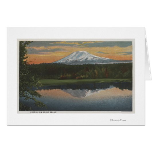 Mount Adams, Washington - View of Mountain (Front Horizontal)
