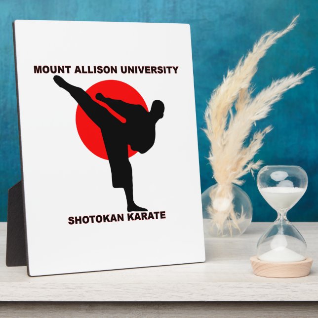 Mount Allison University Shotokan Karate Plaque (Side)