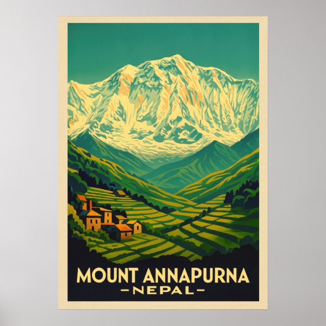 Mount Annapurna Nepal V02 Poster (Front)
