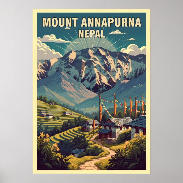 Mount Annapurna Nepal V06 Poster (Front)