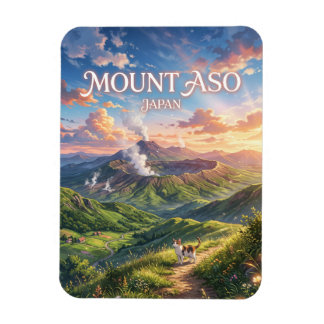 Mount Aso Japan Magnet