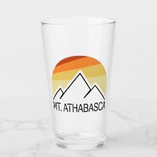 Mount Athabasca Alberta Retro Glass
