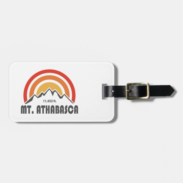 Mount Athabasca Luggage Tag (Front Horizontal)
