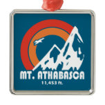 mount athabasca sun eagle metal ornament