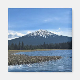 Mount Bachelor at Hosmer Lake, Oregon Magnet