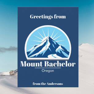 Mount Bachelor Oregon mountain ski resort Postcard
