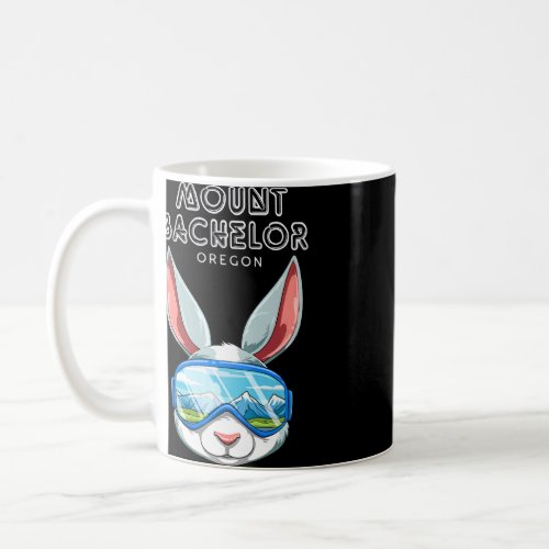 Mount Bachelor Oregon Usa Ski And Snowboard Rabbit Coffee Mug