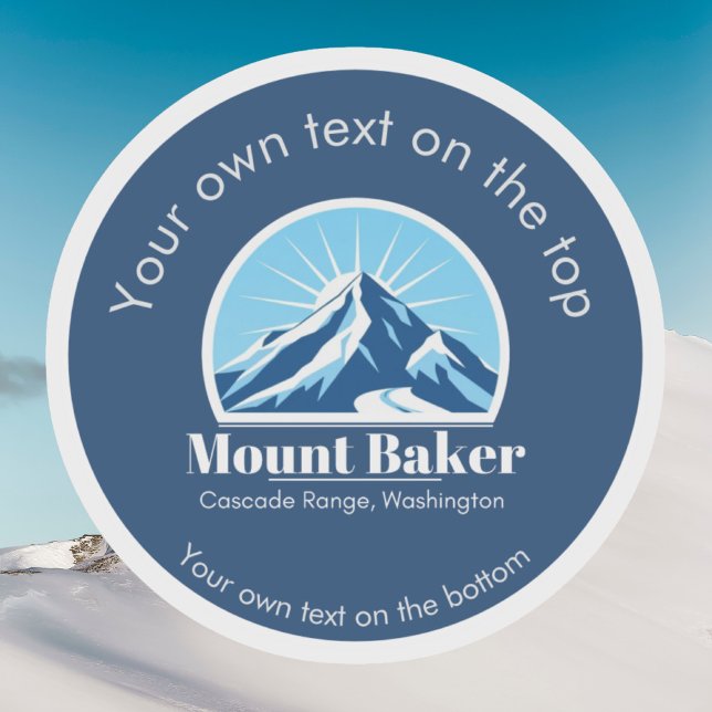 Mount Baker Cascade Washington ski resort  Sticker (Creator Uploaded)