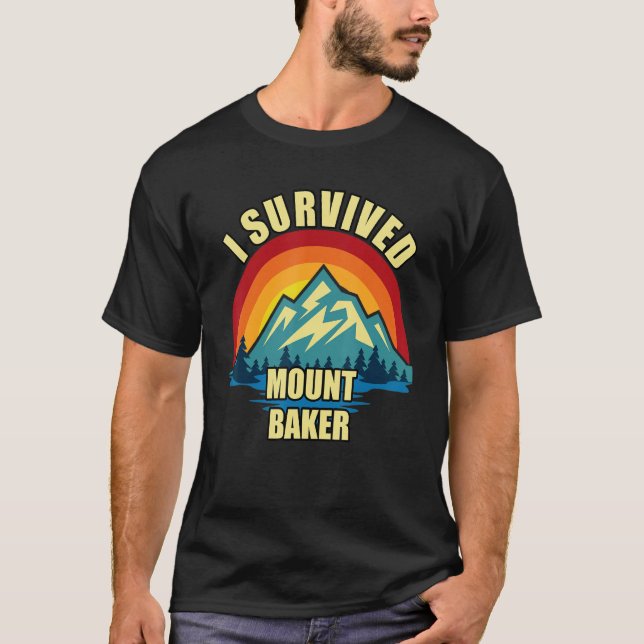 Mount Baker Hiking Mountian Climbing T-Shirt (Front)