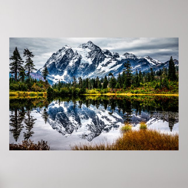 Mount Baker Reflected Poster (Front)