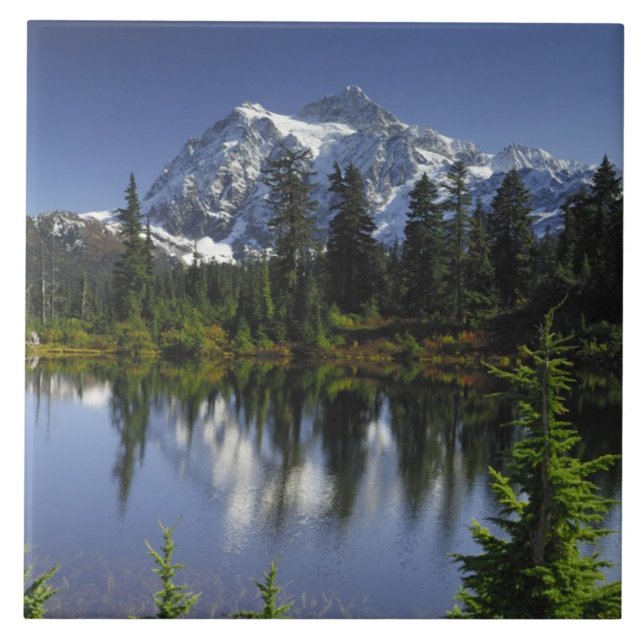 Mount Baker-Snoqualmie National Forest Ceramic Tile (Front)