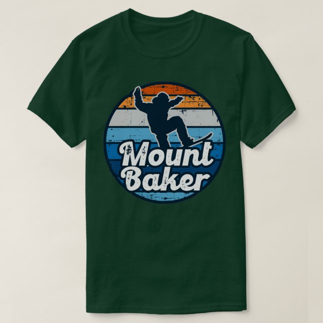 Mount Baker snowboarding T-Shirt (Design Front)