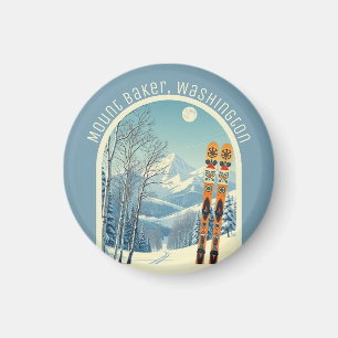 Mount Baker Washington Cascades ski souvenir  Magnet