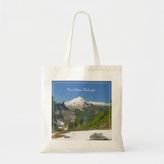 Mount Baker Washington Landscape Photo Tote Bag (Front)