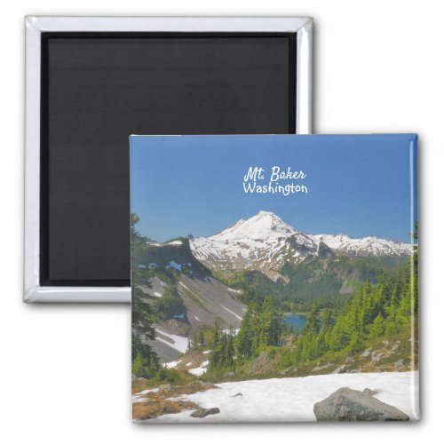 Mount Baker Washington Scenic  Photo  Magnet