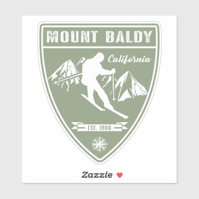 Mount Baldy California Sticker (Sheet)