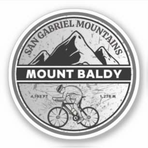 mount baldy cycling , montana alpine pass sticker