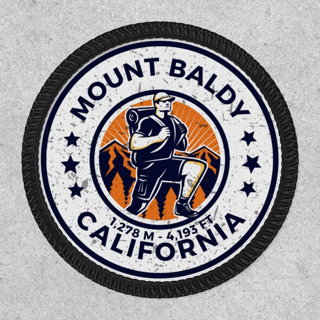 mount baldy Hiking, montana alpine pass Patch (Front)