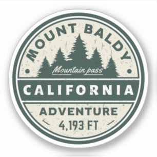 mount baldy Hiking, montana alpine pass Sticker