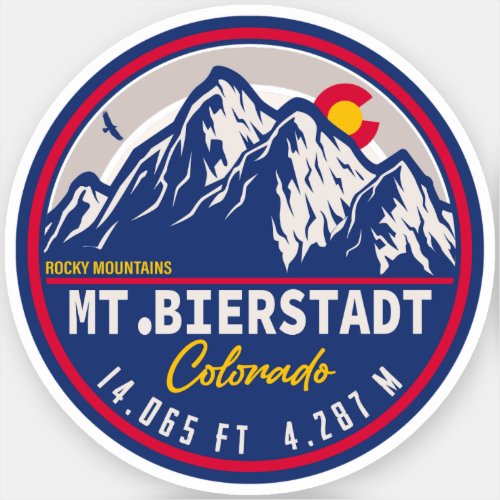 Mount Bierstadt _ Colorado 14ers Fourteener Sunset Sticker
