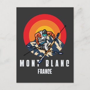 Mount Blanc Ski France Postcard