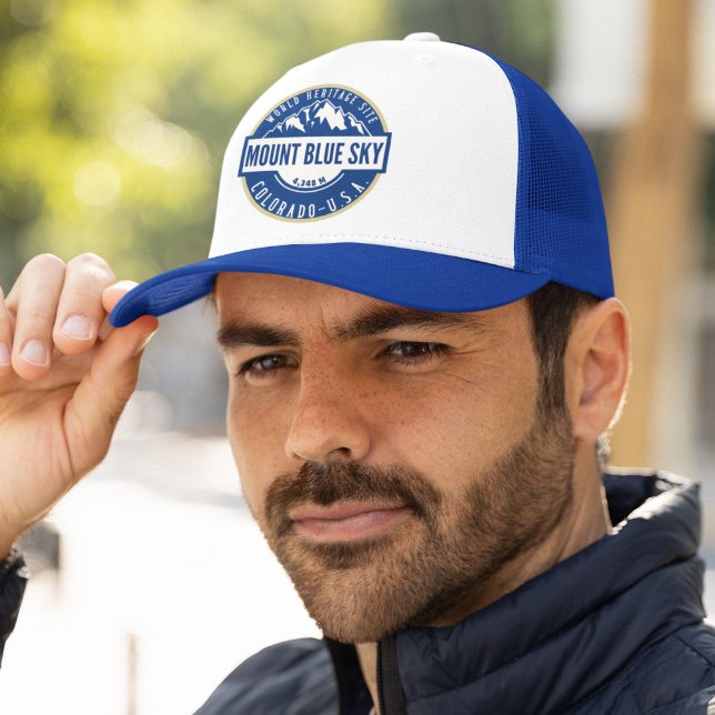 Mount Blue Sky Colorado Elev 4348 m Trucker Hat (Creator Uploaded)