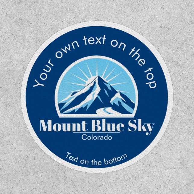 Mount Blue Sky Colorado ski hiking Patch (Front)