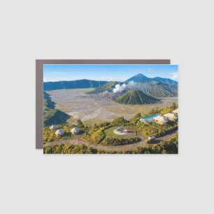 Mount Bromo Aerial Volcano Luxury Wall Art Car Magnet
