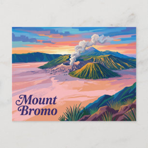 Mount Bromo Indonesia Postcard