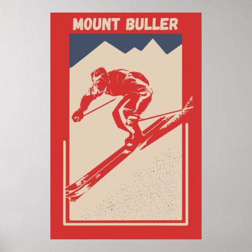 Mount Buller Victorian Alps Australia Ski Resort Poster