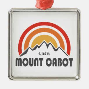 Mount Cabot New Hampshire Metal Ornament