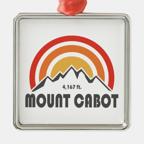 Mount Cabot New Hampshire Metal Ornament