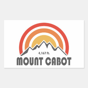 Mount Cabot New Hampshire Rectangular Sticker