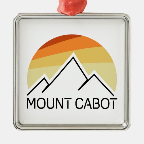 Mount Cabot New Hampshire Retro Metal Ornament