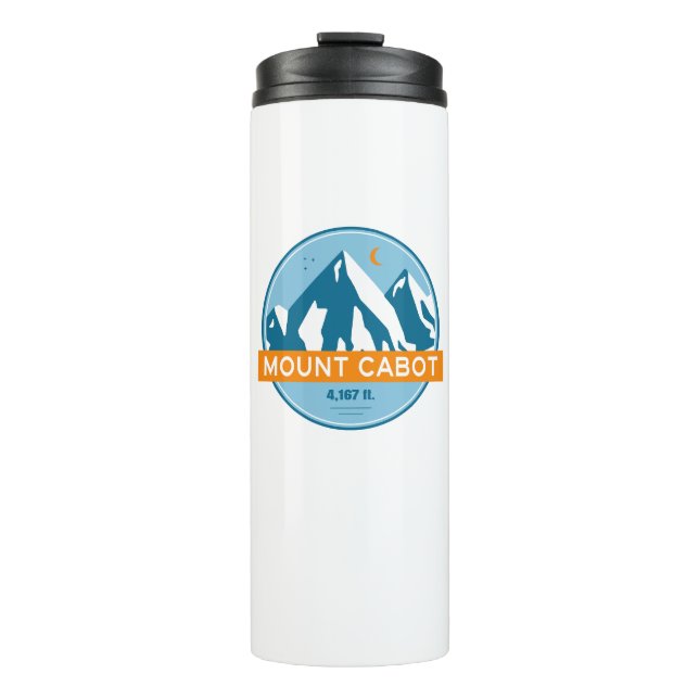 Mount Cabot New Hampshire Stars Moon Thermal Tumbler (Front)
